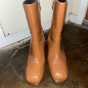 Public Desire Camel Chunky Boots Y2K sz 8
